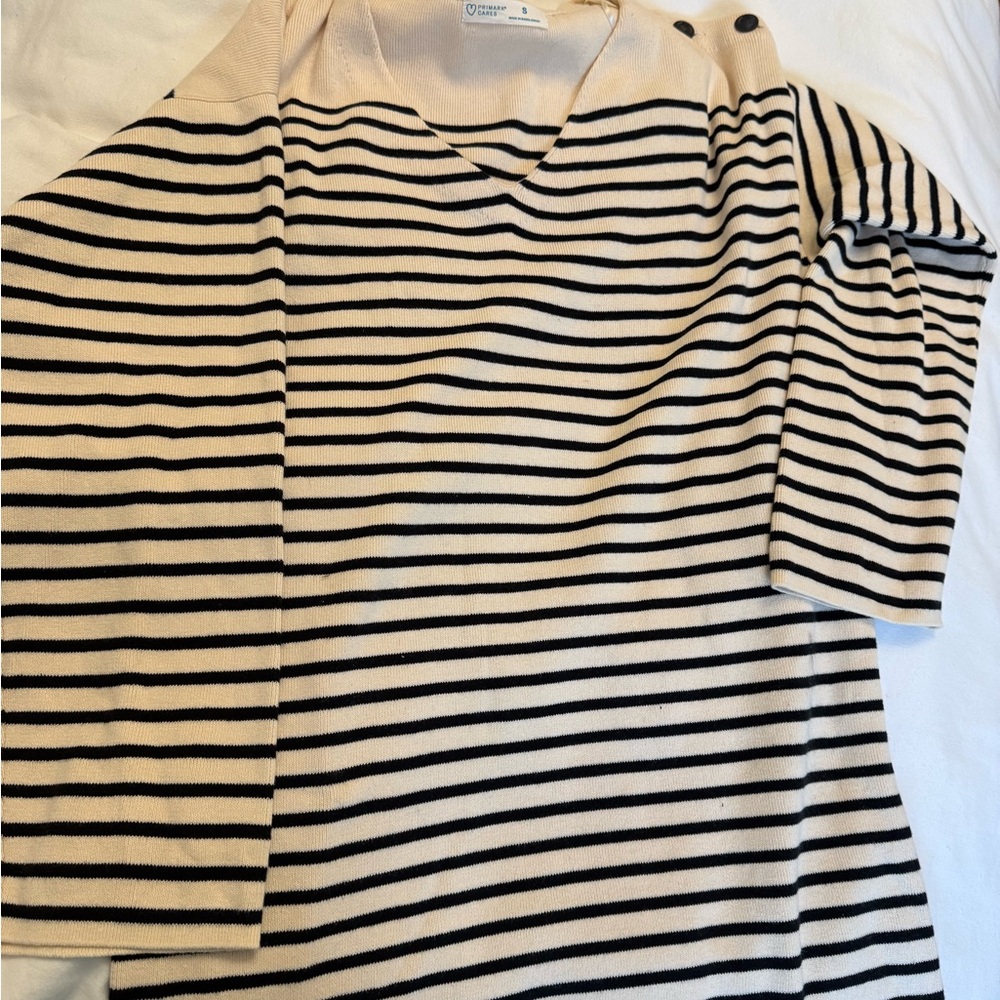 Striped V-Neck Sweater